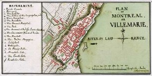 WHK 28 Nordamerikanische Kriege von 1775-1782: Innenstadtplan von Montreal