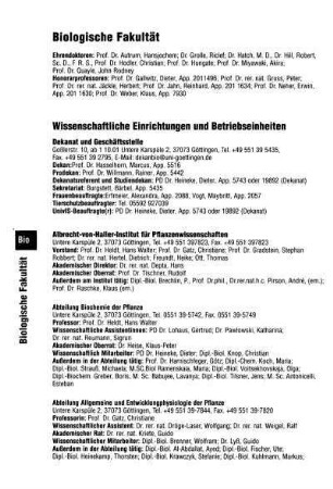 Biologische Fakultät