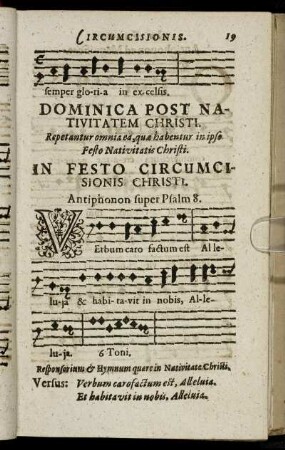 In Festo Circumcisionis Christi.