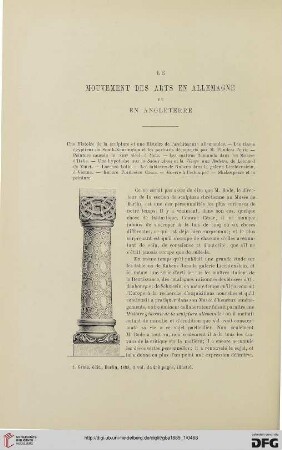 3. Pér. 1.1889: Le mouvement des arts en Allemagne et en Angleterre