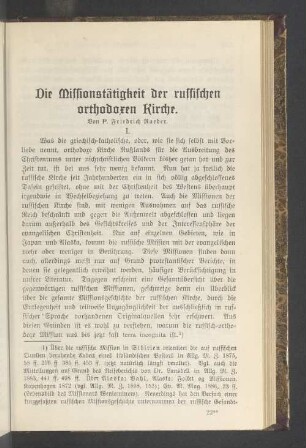 Die Missionstätigkeit der russischen orthodoxen Kirche