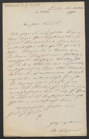 Brief an Friedrich Wilhelm Jähns : 24.10.1878