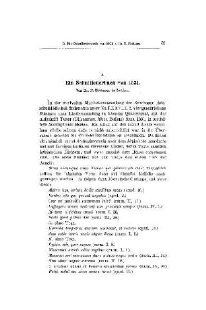 Ein Schulliederbuch von 1531