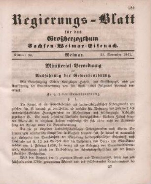 Nr. 30 : 23. November 1862