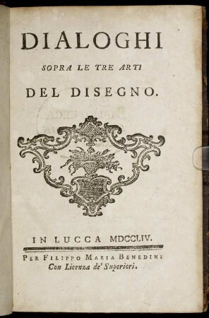 Dialoghi Sopra Le Tre Arti Del Disegno