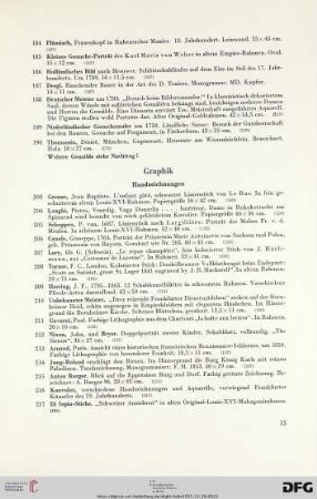 Graphik (Nr. 203-217)