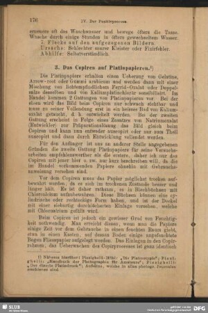 3. Das Copiren auf Platinpapier.