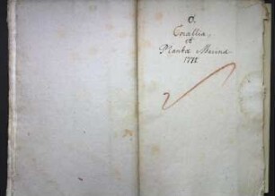 O. Corallia et Planta Marina 1771