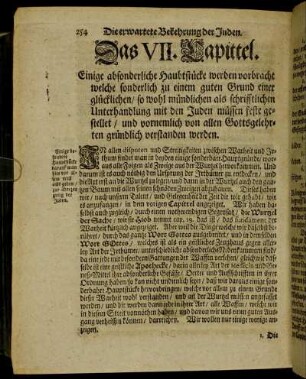 Das VII. Capittel. Einige absonderliche Haubtstücke werden vorbracht[...] - Das VIII. Capittel. Probe der Krafft der vorhergehenden Mittel vorgestellt[...]