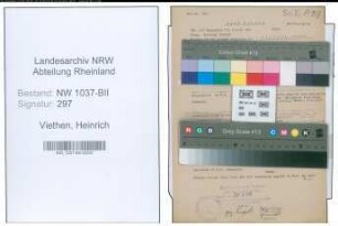 Entnazifizierung Heinrich Viethen , geb. 21.05.1899 (Dachdecker)