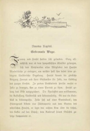 Neuntes Kapitel. Getrennte Wege