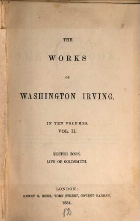 The works of Washington Irving. II