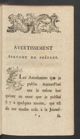 Avertissement Servant De Préface