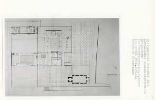 Kirchliches Gemeindezentrum, Berlin-Schöneberg (Diplomarbeit bei Peter Poelzig): Grundriss Obergeschoss 1:200