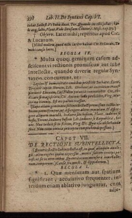 Caput VII. De Rectione Subintellecta.