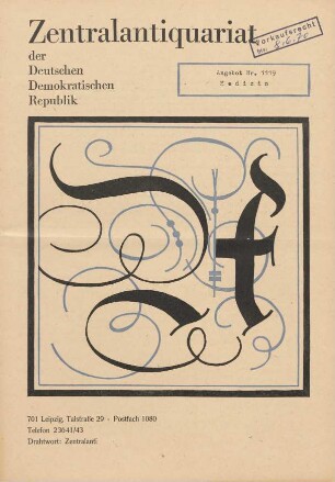 Nr. 1119: Medizin