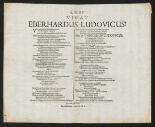 Vivat Eberhardus Ludovicus!