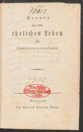 Scenen aus dem ehelichen Leben für Kandidaten des Ehestands