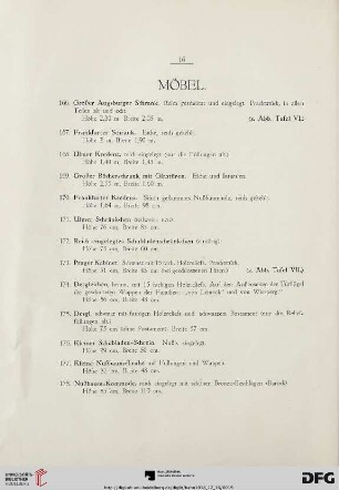 Möbel (Nr. 166-206)