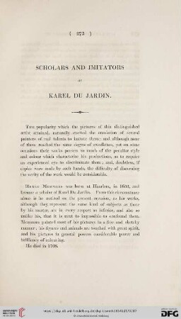 Scholars and Imitators of Karel Du Jardin