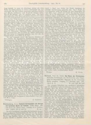 590-592 [Rezension] Harnack, Adolf, Das Wesen des Christentums. 16 Vorlesungen