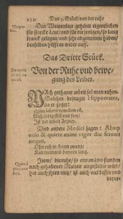 Das Dritte Stuck. Von der Ruhe und bewegung des Leibes.