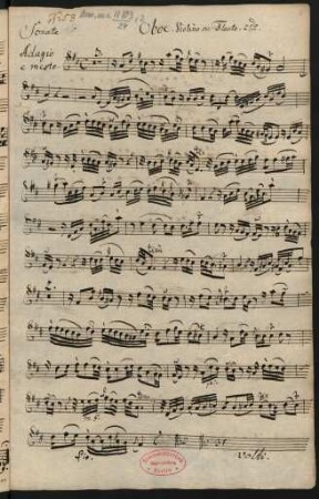 Oboe Violino overo Flauto 2.do