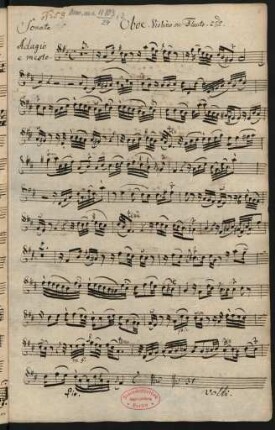 Oboe Violino overo Flauto 2.do