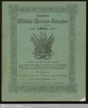 38.1901: Sachsens Militär-Vereins-Kalender : für das Jahr ...