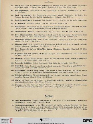 Möbel, Einrichtung, Ostasien, Textilien , Varia (Nr. 567-643)