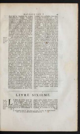 Livre Sixieme