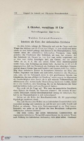 1: Intuition als Kern des ästhetischen Erlebens