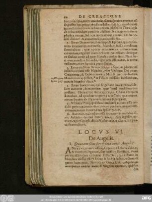 Locus VI. De Angelis.