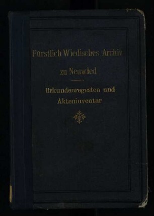 Fürstlich Wiedisches Archiv zu Neuwied