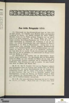 Das dritte Kriegsjahr 1916