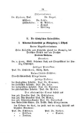 Die Königlichen Universitäten