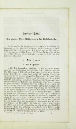 Zweiter Theil. Die großen Natur-Abtheilungen der Erdoberfläche