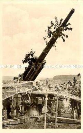 Wehrmachts-Soldaten mit Flak