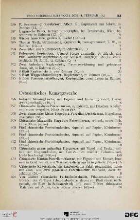 Ostasiatisches Kunstgewerbe (Nr. 396-437)