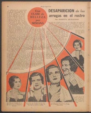 Desaparición de las arrugas en el rostro : Una clase de belleza por semana