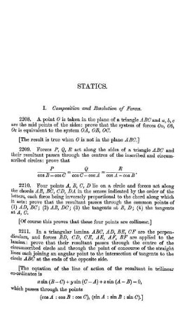 Statics.