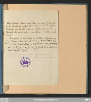 [Bibliothekarische Notiz]