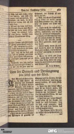 Von der Demuth und Verläugnung sein selbst und der Welt.