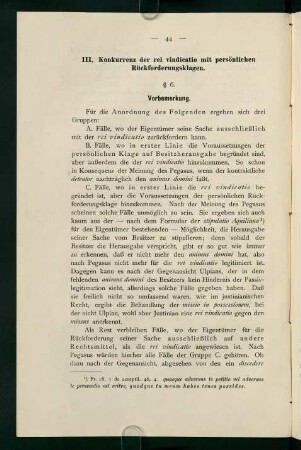 III. Konkurrenz der rei vindicatio mit persönlichen Rückforderungsklagen