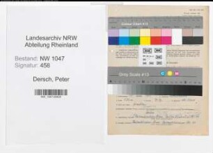 Entnazifizierung Peter Dersch , geb. 14.06.1903 (Milchhaendler)