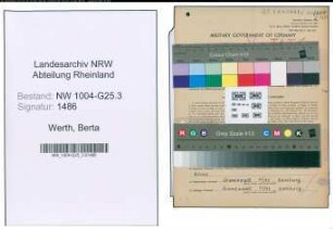 Entnazifizierung Berta Werth , geb. 12.05.1886 (Geschaeftsinhaberin)