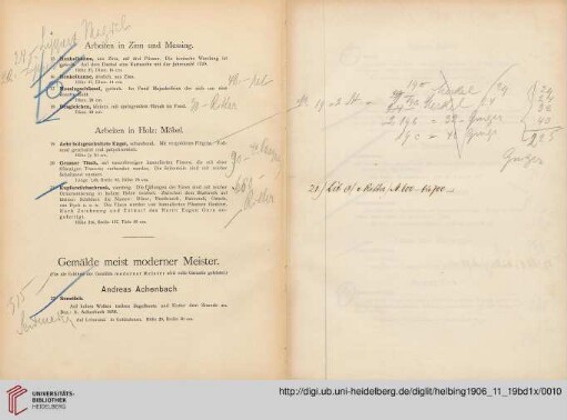 Gemälde meist moderner Meister (Nr. 22 - 68)