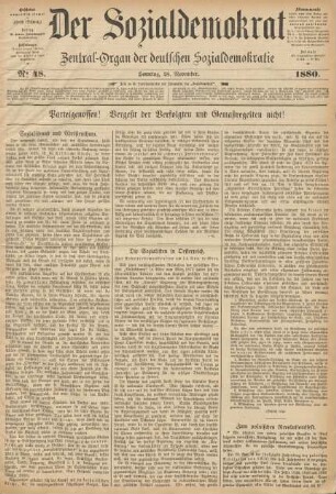 No 48. Sonntag, 28. November. 1880.