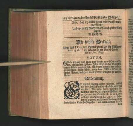[Die sechste Predigt. - Die zehende Predigt.]