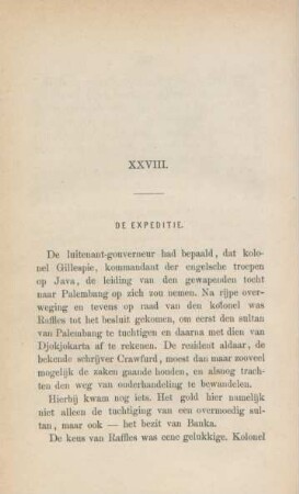 XXVIII. De expeditie